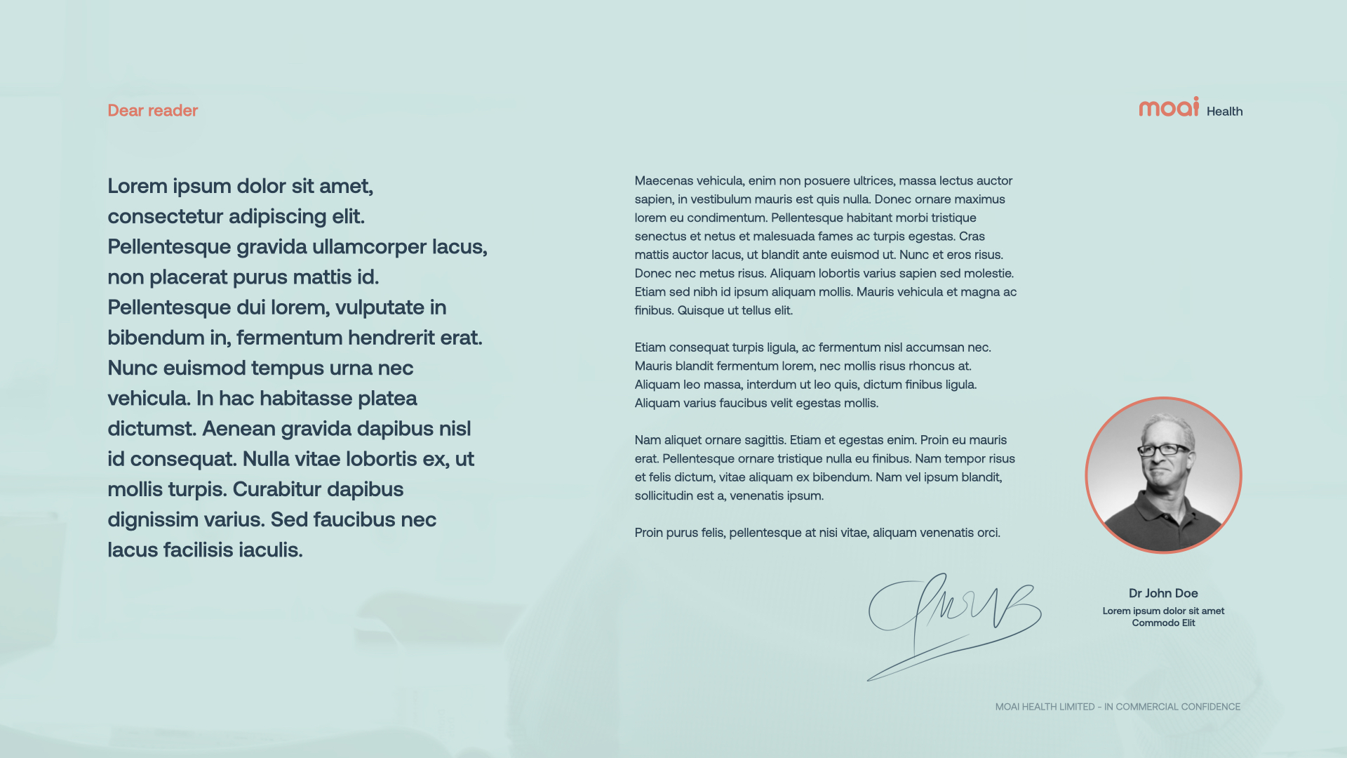 A slide from the mental health startup pitch deck