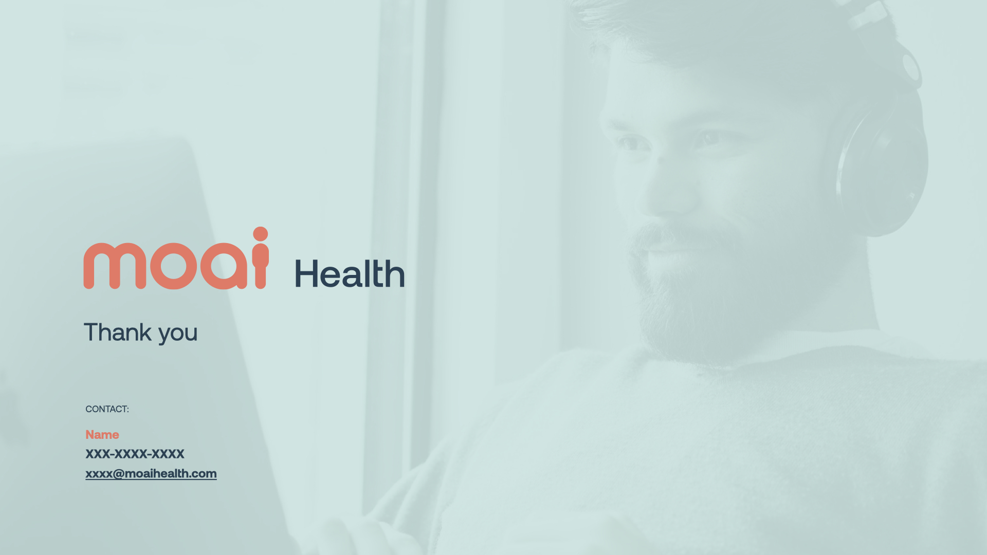 A slide from the mental health startup pitch deck