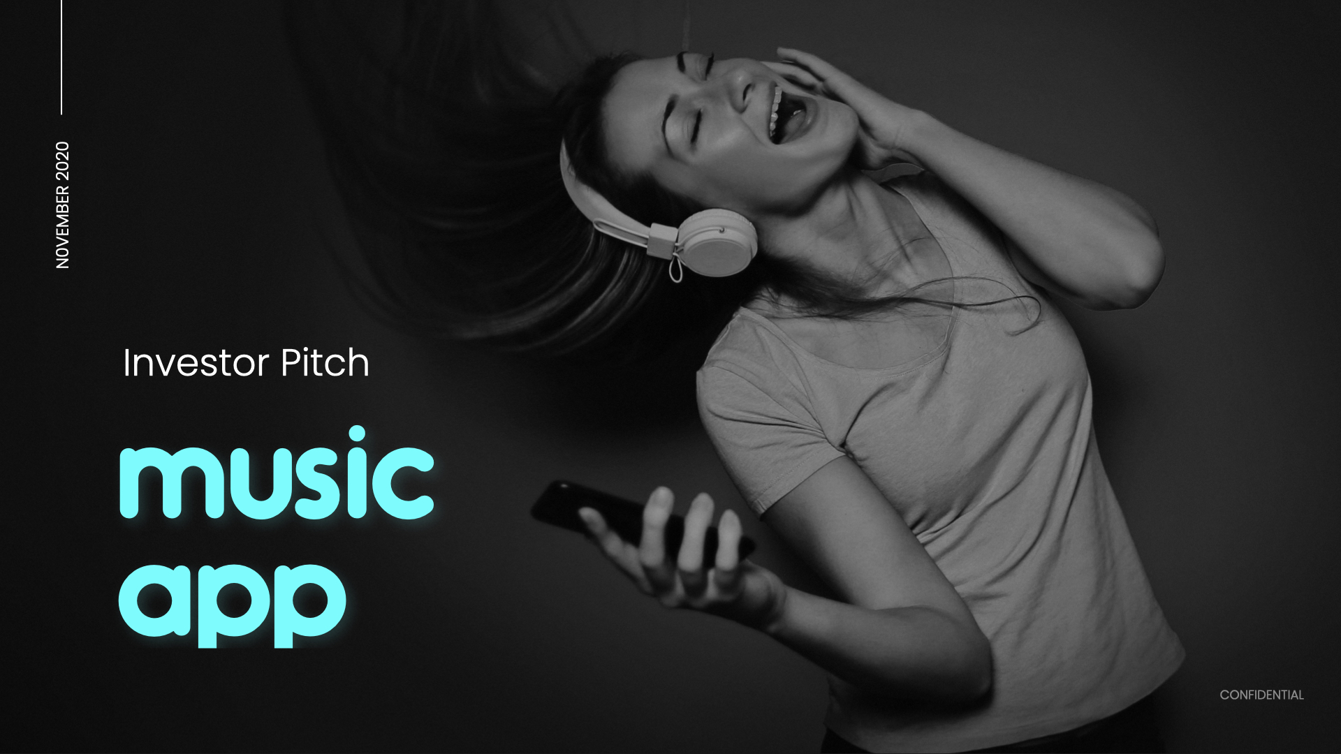 A slide from the music app pitch deck