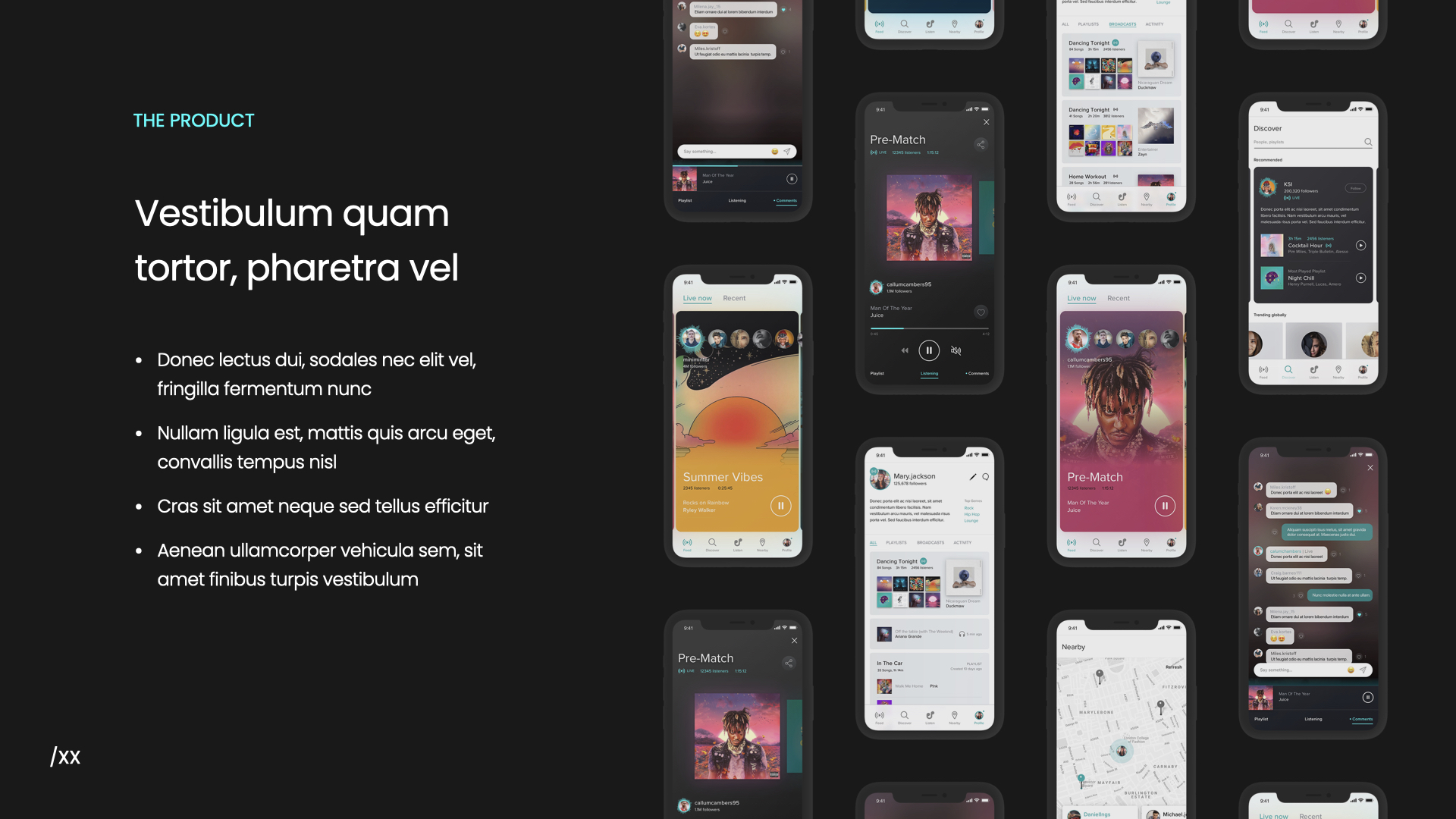 A slide from the music app pitch deck