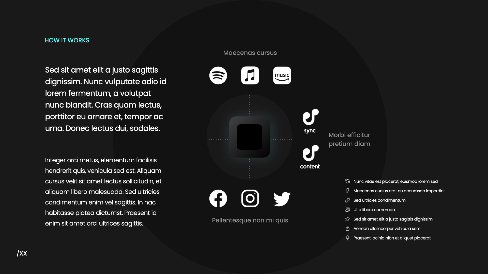 A slide from the music app pitch deck