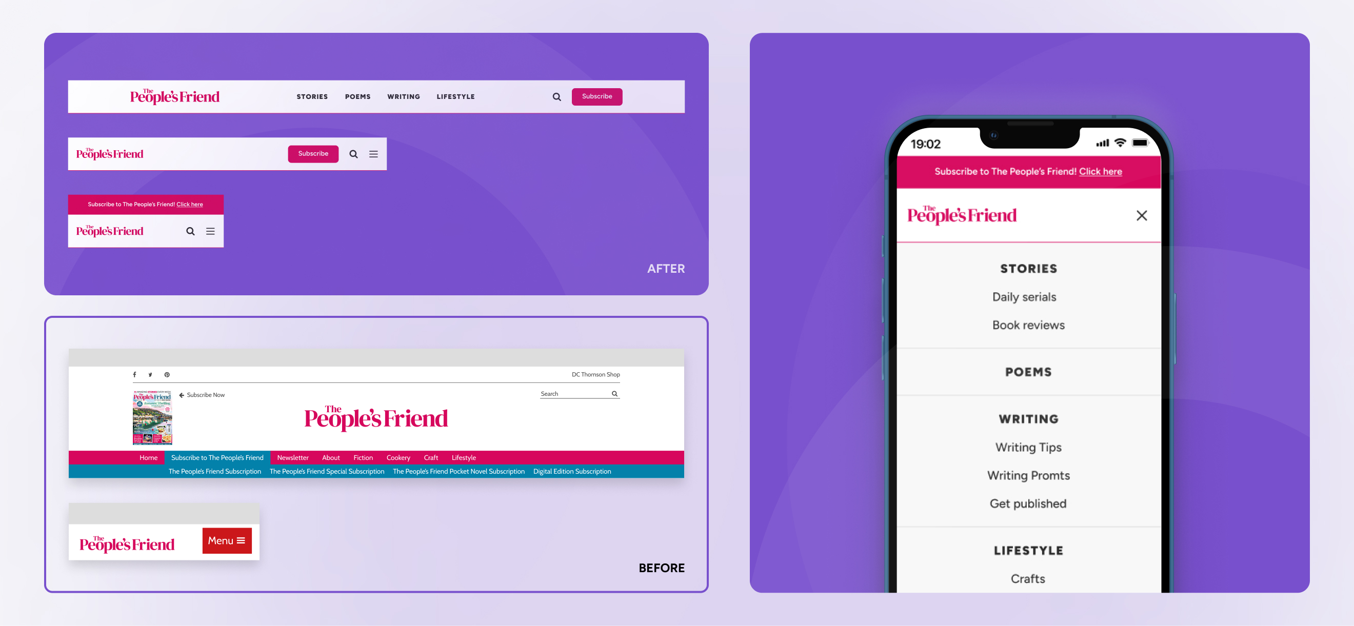 Nav re-design and IA
