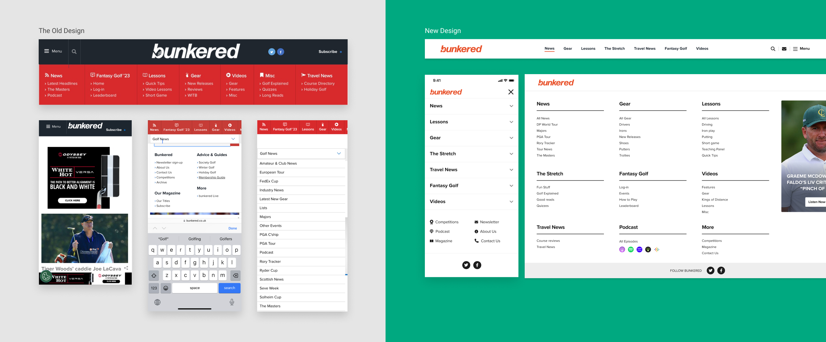 Navigation – Before and After